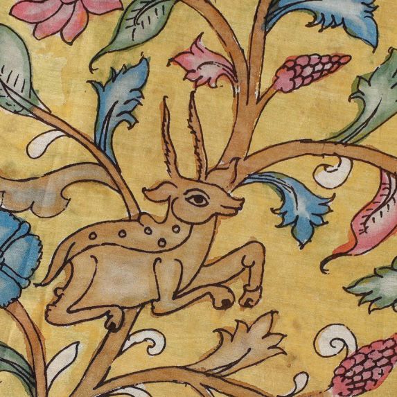 Hand Painted Kalamkari Silk