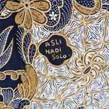 Traditional Floral Motif Hand Drawn Indonesian Cotton Batik Tulis