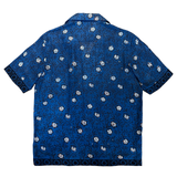 Block Print Short Sleeve Shirt - Indigo