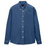 "ENDO" BUTTON DOWN JAPANESE CHAMBRAY LONG SLEEVE SHIRT
