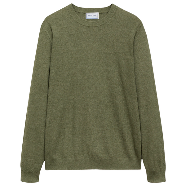 Cotton Blend Knit Sweater