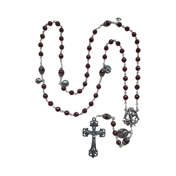 Ruby Gemstone Rosary Rosary Necklace