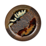 Large Takatori Bowl with Two-colour Splash Decoration