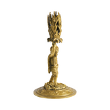Vintage 1900's French Bronze Figurative Candleholder