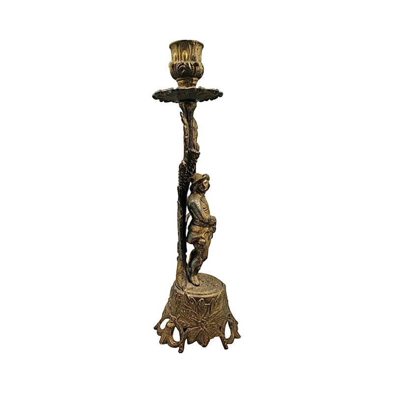 Vintage 1960’s "Modello Depositato" Brass Candle Stand