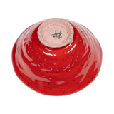 Hasami Cinnabar Plum-Blossom Ido Chawan