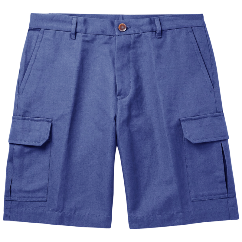 Cotton Linen Cargo Shorts (Made to Order)
