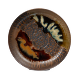 Large Takatori Bowl with Two-colour Splash Decoration
