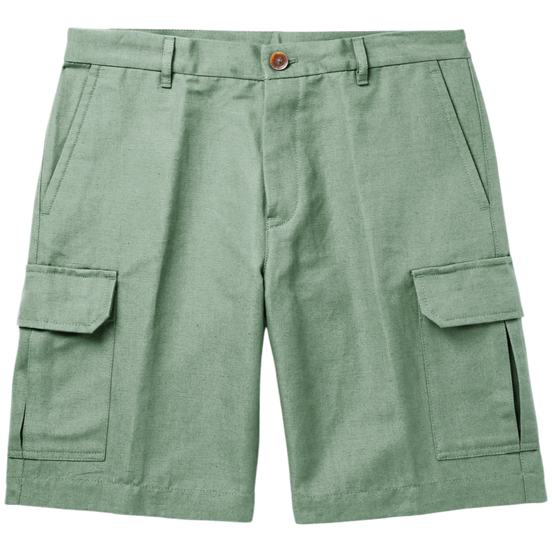 Cotton Linen Cargo Shorts (Made to Order)