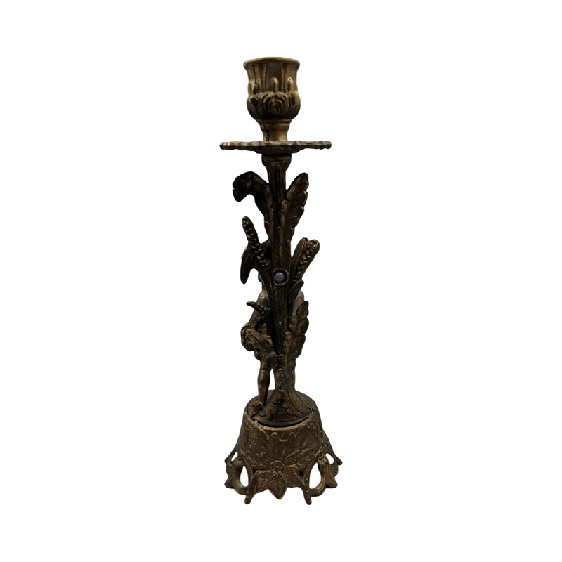 Vintage 1960’s "Modello Depositato" Brass Candle Stand