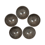 Set of 5 Utsutsugawa Sencha Cup Set with Autumn Grass Decoration