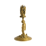 Vintage 1900's French Bronze Figurative Candleholder