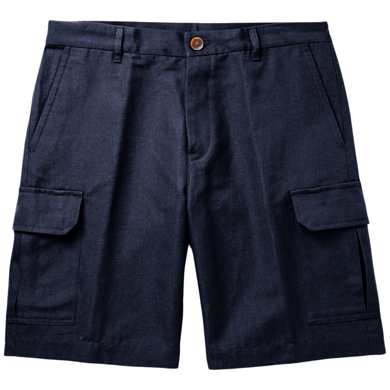 Cotton Linen Cargo Shorts (Made to Order)