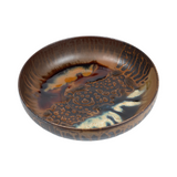 Large Takatori Bowl with Two-colour Splash Decoration