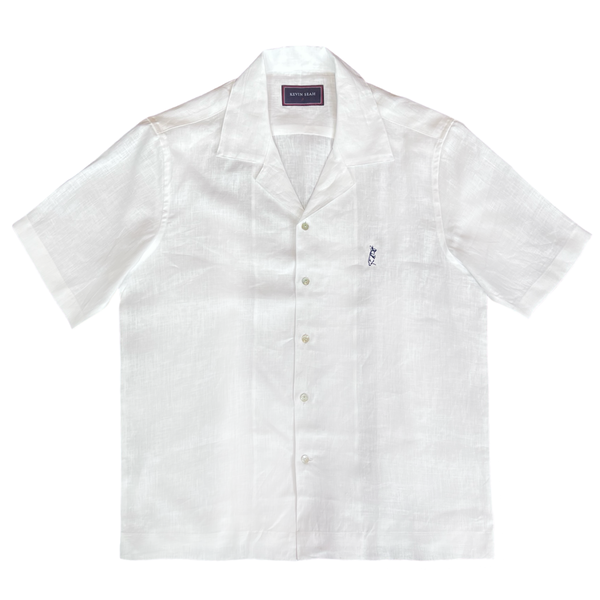 CAMP COLLAR LINEN SHORT SLEEVED SHIRT