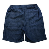 Japanese Cotton Linen Denim Shorts - Dark Navy