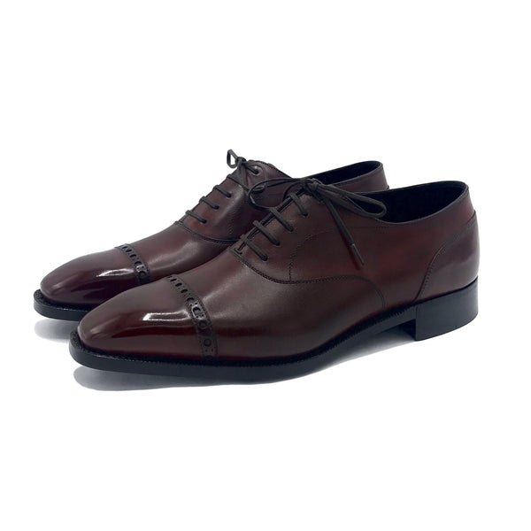 Marron Mediterraneo Cap Toe Oxford Shoe