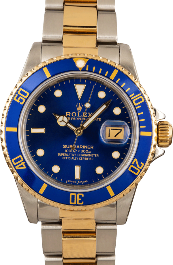 ROLEX TWO TONE SUBMARINER 16613 (PRE-OWNED)