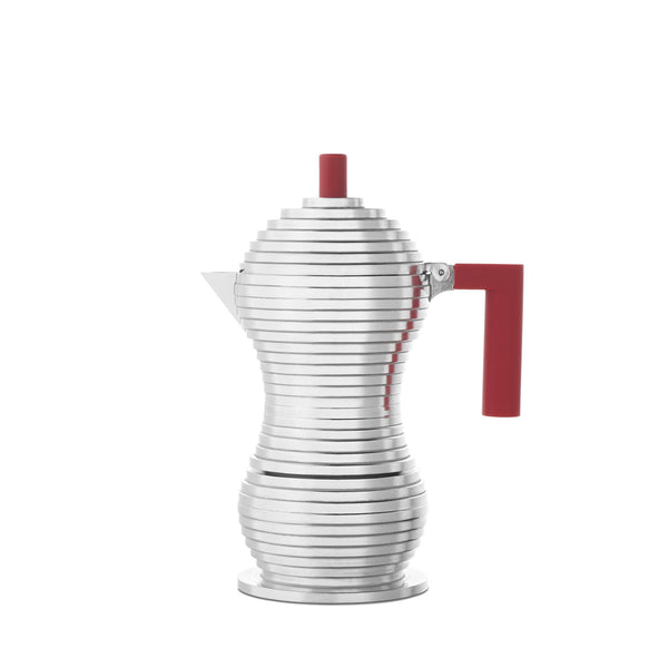 Moka Pot Pulcina Induction for 3 cups (RED)