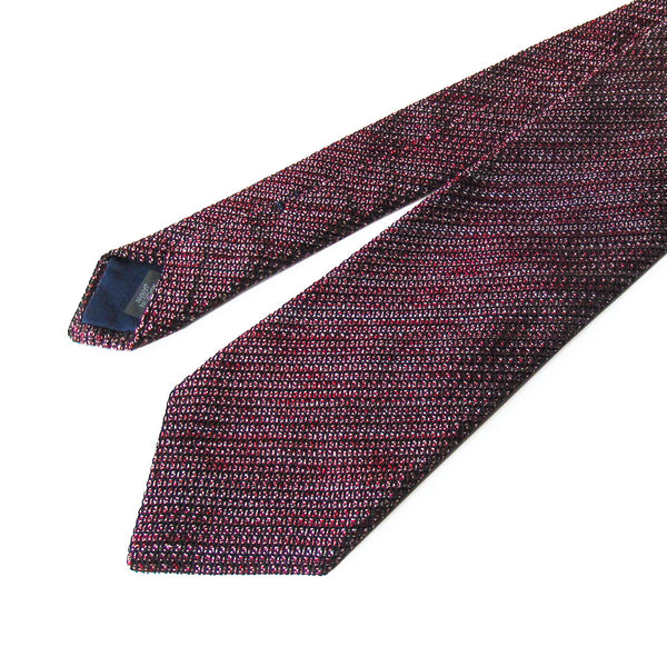 Kasuri Mix Thai Tie (Wine x White)
