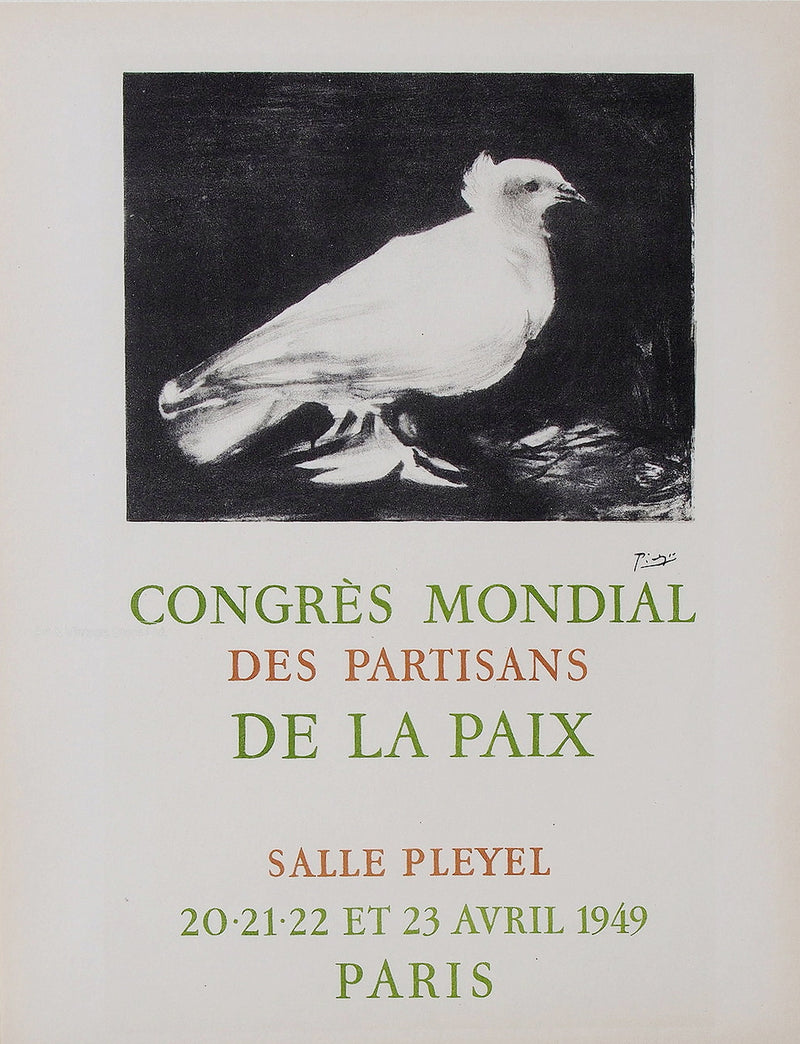 Original Lithograph - 'Congres Mondial des Partisans de la Paix'