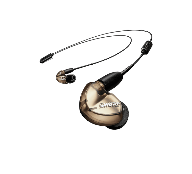 SE535 Wireless Sound-Isolating Earphones with Bluetooth 5.0 and 3.5mm In-Line Remote/Mic Cables (Bronze)