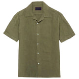 Camp Collar Irish Linen Short Sleeve Shirt - (Made to order)
