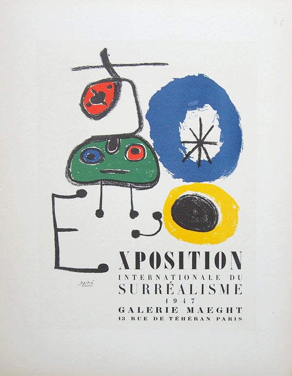 Original Lithograph - 'Exposition Internationale du Surrealisme 1947'