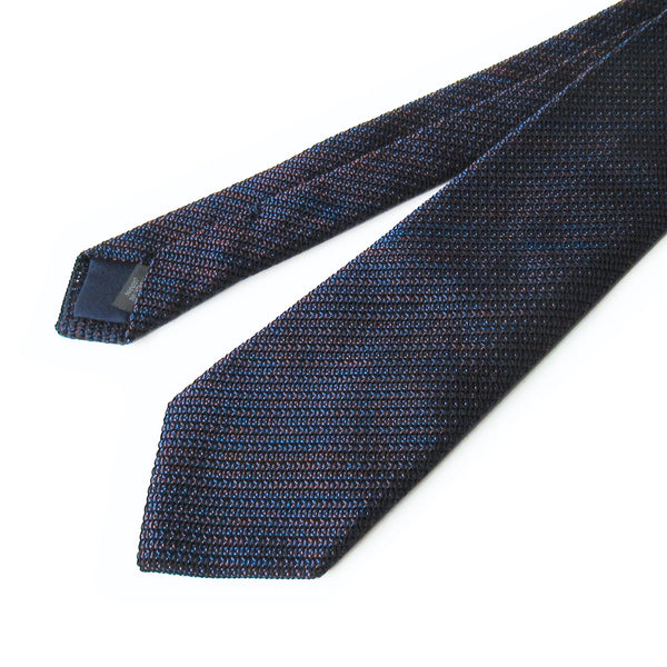 Kasuri Mix Thai Tie (Navy x Brown)