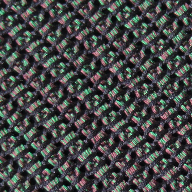 Kasuri Mix Thai Tie (Dark Brown x Green)
