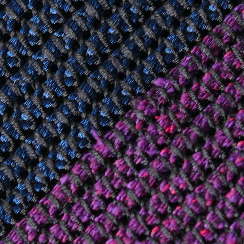 Fresco Tweed Panel Tie (Purple x Dark Navy)