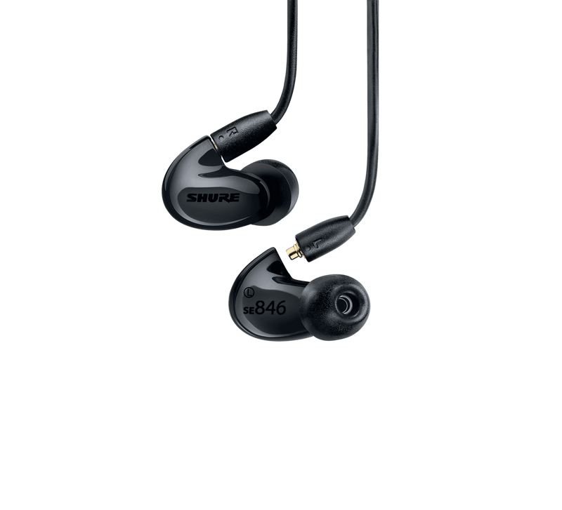 SE846 Sound-Isolating Earphones with Bluetooth 5.0 and Wired Accessory Cables (Black)