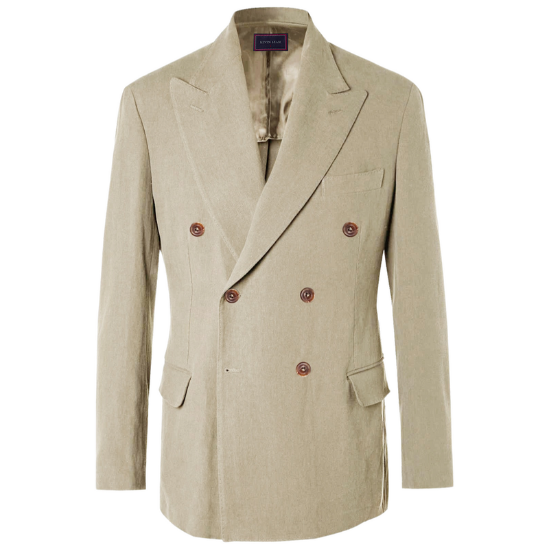 Double Breasted Irish Linen Jacket (Made to Order)