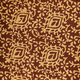 Hand Print Batik - Yellow / Brown