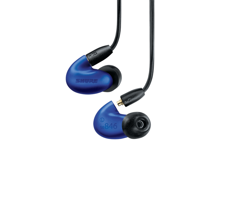 SE846 Sound-Isolating Earphones with Bluetooth 5.0 and Wired Accessory Cables (Blue)