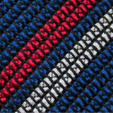 2 Line Regimental Tie (Navy x Red)