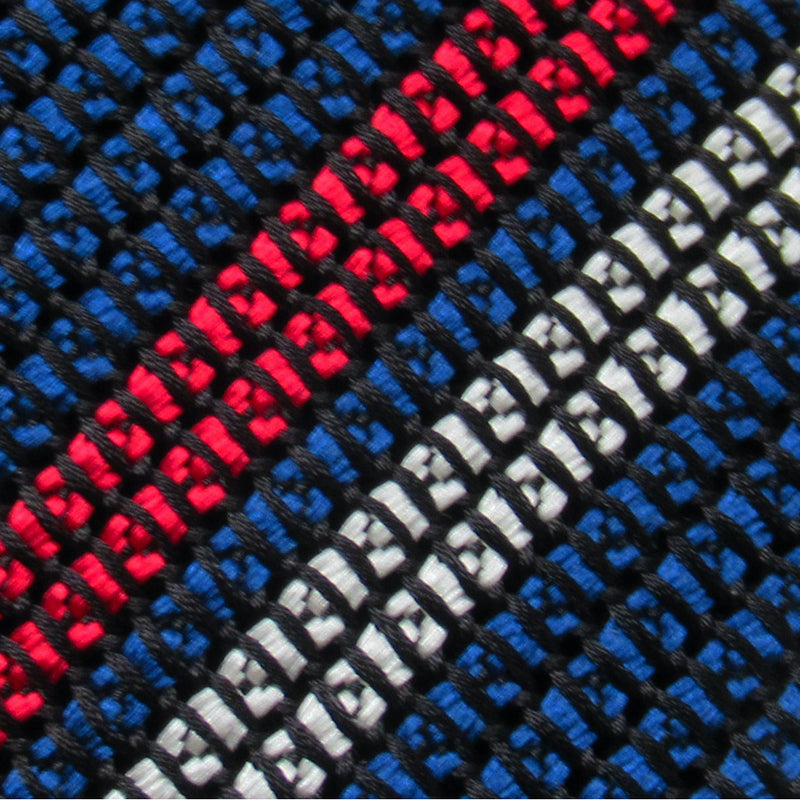 2 Line Regimental Tie (Navy x Red)