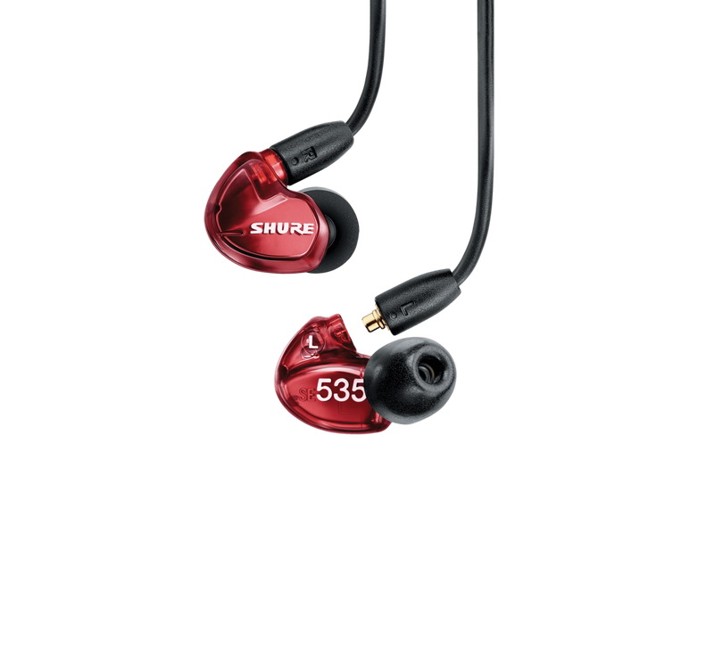 SE535 Sound-Isolating Earphones with 3.5mm Remote/Mic Cable (Special Red Edition)