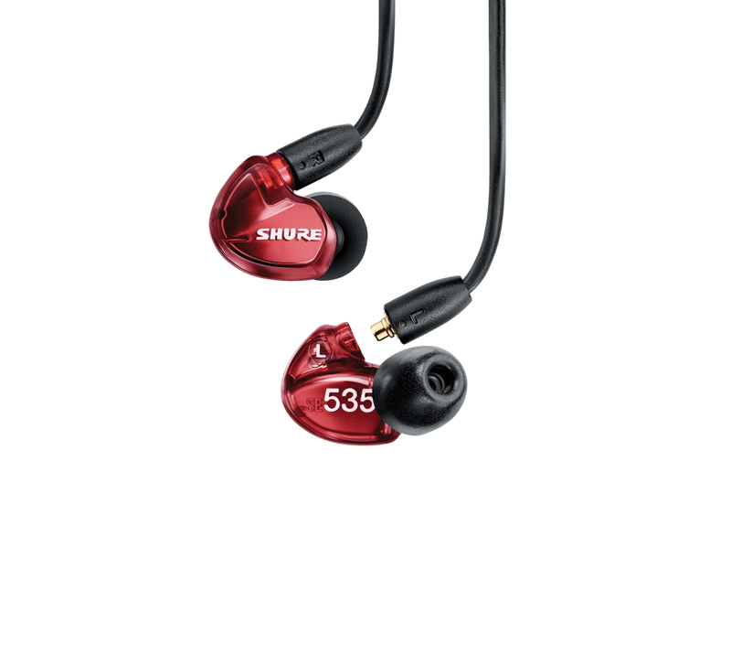 SE535 Wireless Sound-Isolating Earphones with Bluetooth 5.0 and 3.5mm In-Line Remote/Mic Cables (Special Red Edition)
