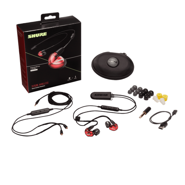 SE535 Sound-Isolating Earphones with 3.5mm Remote/Mic Cable (Special Red Edition)