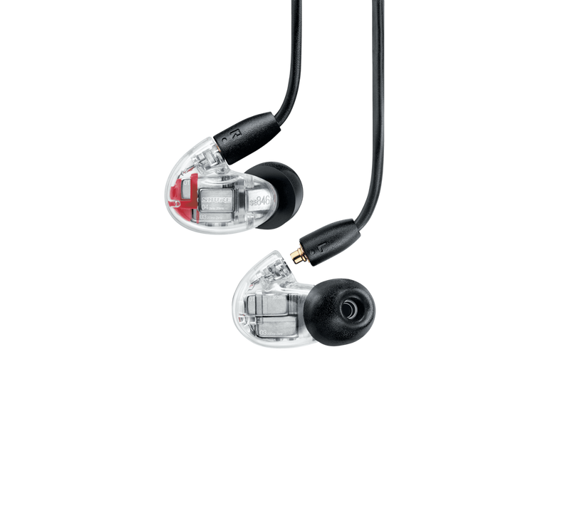 SE846 Sound-Isolating Earphones with Bluetooth 5.0 and Wired Accessory Cables (Clear)