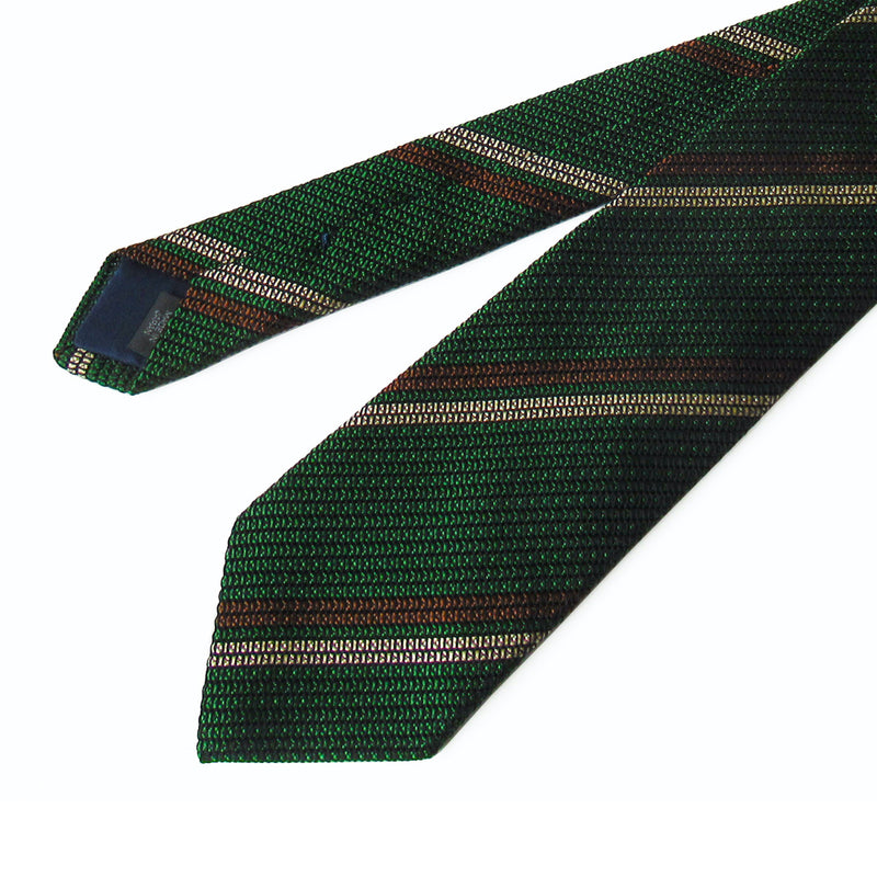 2 Line Regimental Tie (Green)