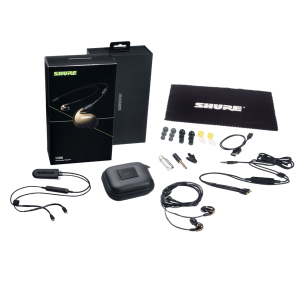 SE846 Sound-Isolating Earphones with Bluetooth 5.0 and Wired Accessory Cables (Bronze)