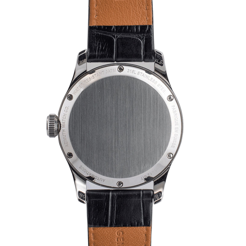 BACK IN TIME - GUN METAL GREY WITH DATE