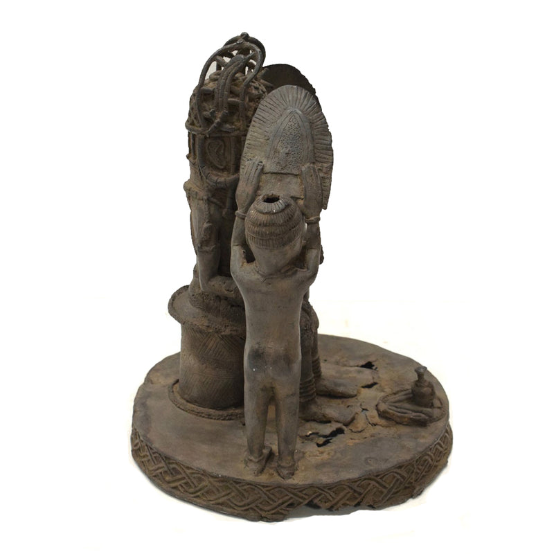 Benin Old Bronze Sculpture