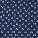 Navy Floral Patterned Silk Tie