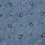 Kevin Seah Blue Paisley Silk Wool Tie