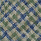 Blue and Green Gun Club Check Silk Wool Tie