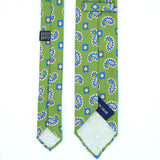 Green Paisley Silk Tie