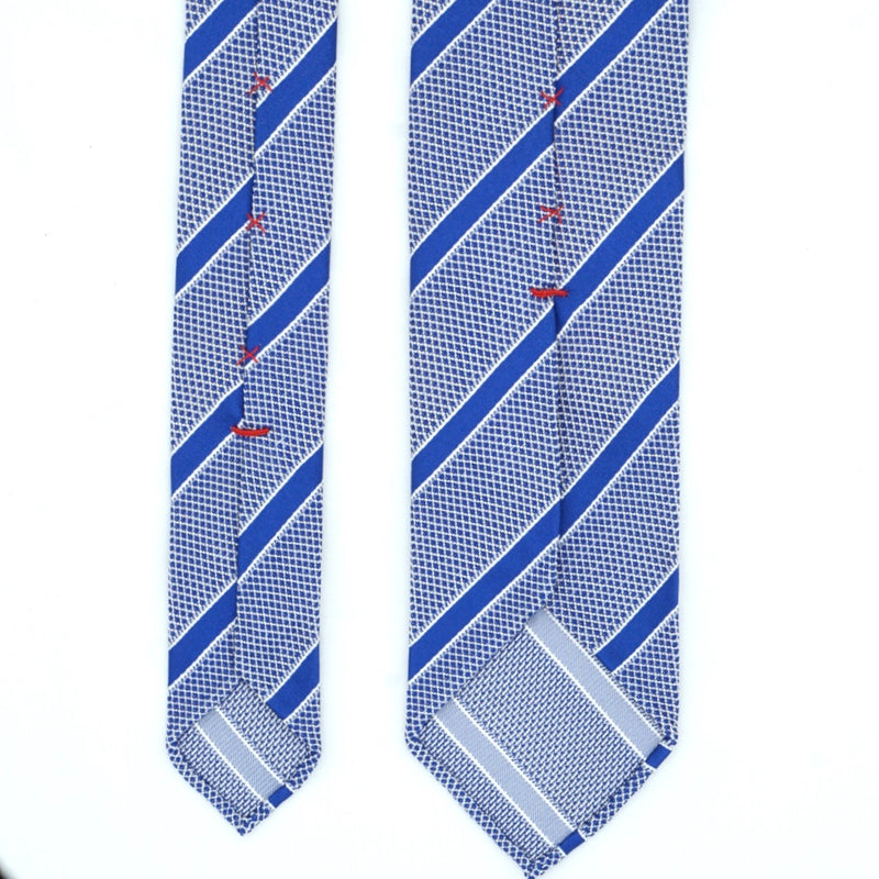 Blue Striped Silk Tie